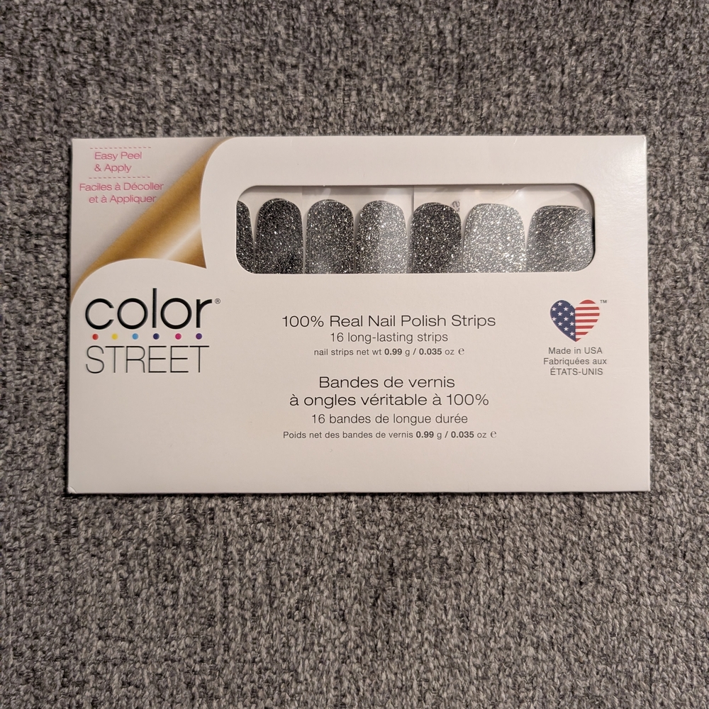 Color Street Silver Nail Polish Strips - Mind Matters